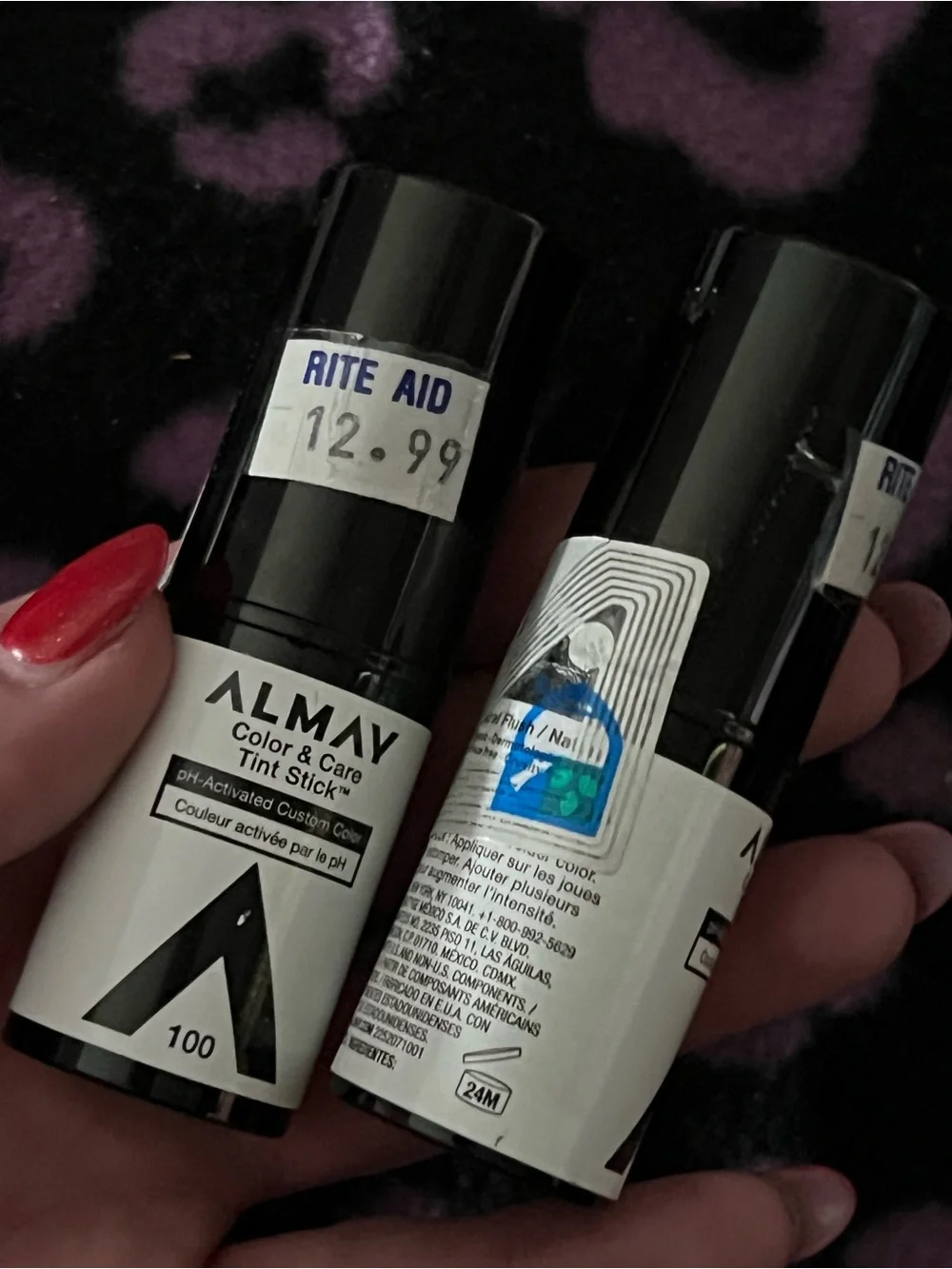 ONE NEW Almay Color & Care Tint Stick - 100  ph activated custom color NEW